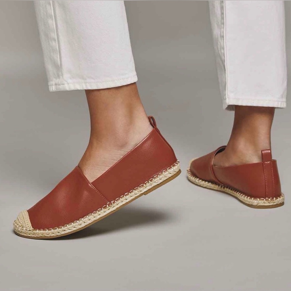 STUDIO 1886 || Elegant Brown Espadrille Flats. Sz. 9